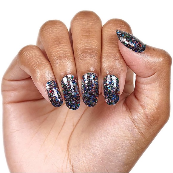 *Retired* Color Street: Broadway Glimmer | Black Multicolor Glitter Sparkle - Picture 12 of 14
